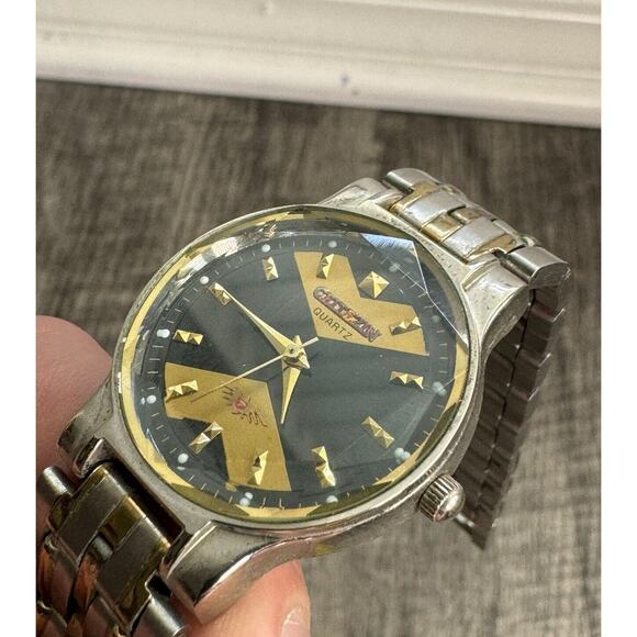 Rare Vintage Citizen Gold And Black Dial Watch Men’s Lot Of Two Embossed Glass - Picture 12 of 16